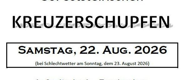 Tennisverein Speltenberg invites to the 30th Styrian Cross Cup. Saturday, August 22, 2026, at Speltenberg Tennis Courts. From 10:00 to 17:00, with the final starting at 17:00. Prize distribution follows. Many valuable prizes! Food available from 11:00.