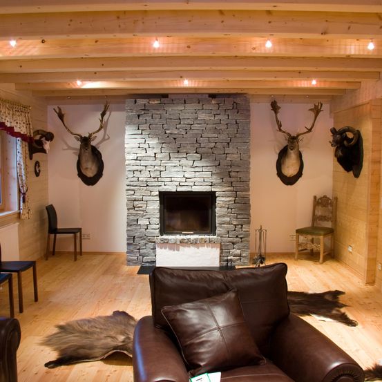 Indoors, Living Room, Interior Design, Fireplace, Wood, Couch, Hardwood, Flooring, Hearth, Chair