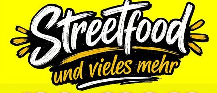 Ein Werbeplakat für das Sinabellkirchen Food & Fun Festival, das eine Menschenmenge, Essensstände und Attraktionen wie ein Riesenrad zeigt. Die Veranstaltung ist vom 18. bis 20. September 2026 geplant.