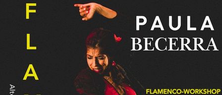Flamenco workshop for dance enthusiasts, no previous knowledge needed. Perfect for beginners. June 27 and 28, from 10am to 12pm. Energy balance: 30€ per person.