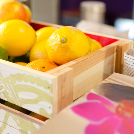 Bild enthält, Citrus Fruit, Food, Fruit, Produce, Grapefruit, Orange, Lime, Box