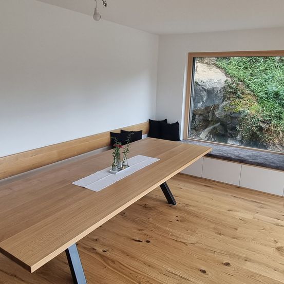 Indoors, Interior Design, Furniture, Table, Wood, Tabletop, Hardwood, Stained Wood, Floor