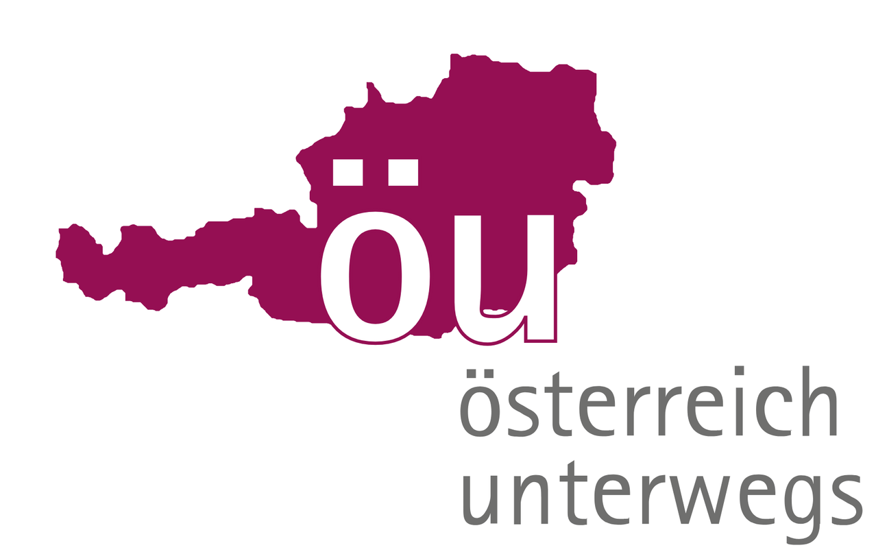 The logo of the Austrian organization 'Oesterr' features a stylized map of Austria in red, with 'O' and 'U' prominently displayed in white.
