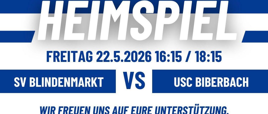 Das Heimspiel-Event findet am 22. Mai 2026 um 16:15 Uhr statt. Dänemark tritt gegen USC BI an. Unterstützen Sie uns.
