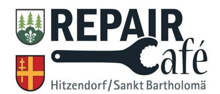An event poster advertises the Cafe on Saturday, June 13, 2026, from 9:00 to 16:00. The location is Jugendraum in Hitzendorf. Bring items you can carry, excluding warranty devices.