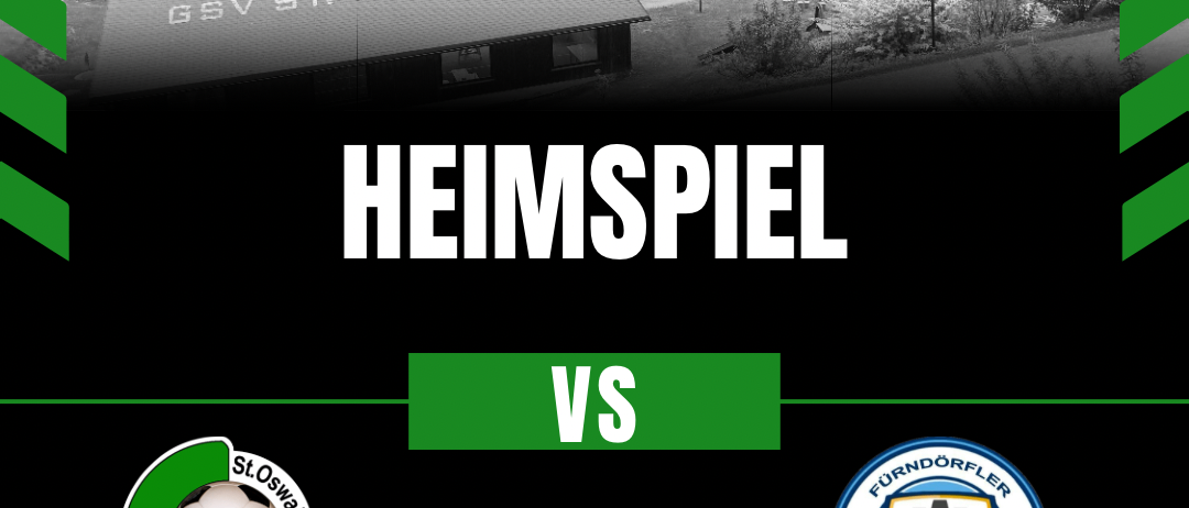 Fußballspiel am 2. Mai 2026, 18:00 auf dem Sportplatz St. Oswald bei Plankwarth. GSV St. Oswald trifft auf STT Fürndorfler.