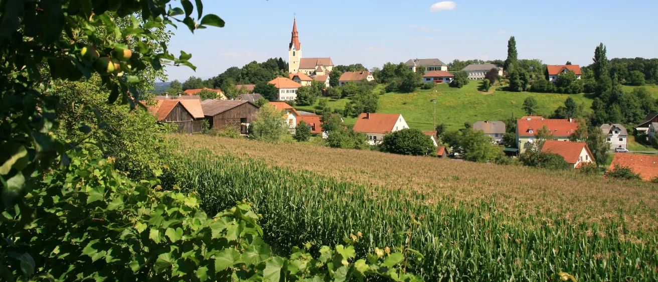 Nature, Outdoors, Countryside, Rural, Building, Spire, Tower, Village, Field, Pear