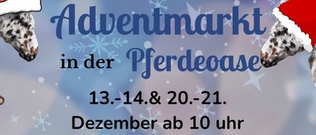 Weihnachtsmarkt in der Pferdedeose ab 10 Uhr am 13.-14. & 20.-21. Dezember. Spiel, Spaß für Kinder, Lagerfeuer, leckeres Essen, Glühwein und Süßes. Kommt vorbei!