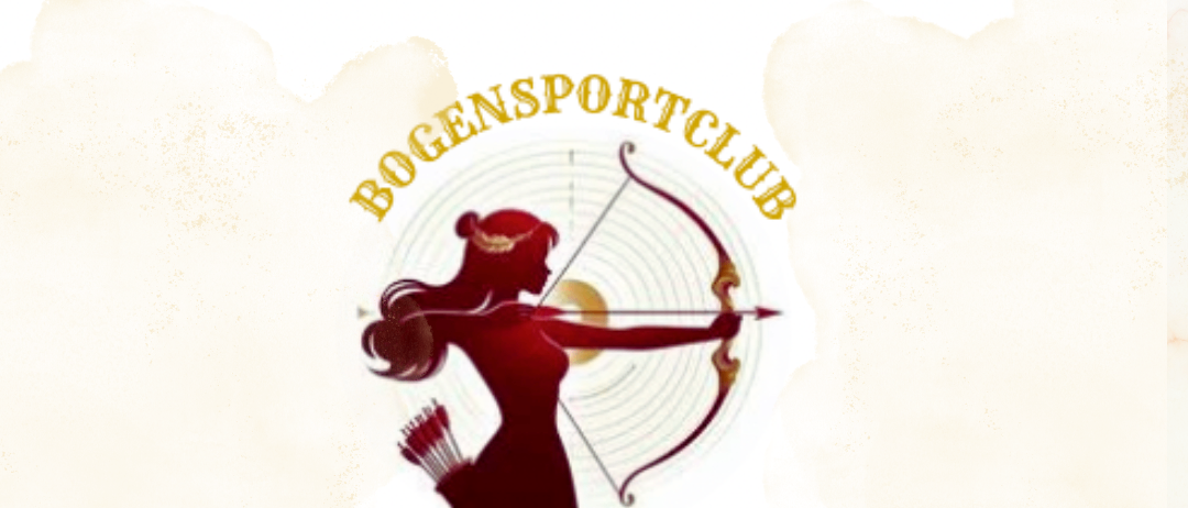 Eine Werbung für die Eröffnung eines Vereins. Es bietet Bogenschießen für Groß und Klein und lädt zu Kaffee und Essen ein. Es zeigt eine Silhouette einer Frau mit einem Bogen. Datum: 26.07.2025, ab 14:00 Uhr.