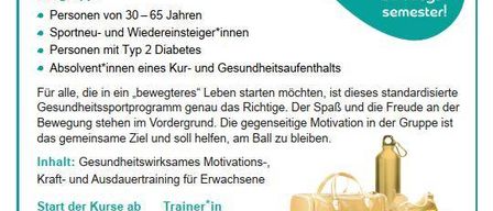 Plakat für das Fitnessprogramm Jackpot.fit in Enzersdorf-Lindabrunn. Zielgruppe umfasst Personen im Alter von 30-65 Jahren, Sportneu- und Wiedereinsteiger sowie Personen mit Typ 2 Diabetes und Absolventen eines Gesundheitskurses. Das Programm bietet gesundheitswirksame Motivation, Kraft- und Ausdauertraining für Erwachsene. Beginnt am 11. Februar 2026 mit den Trainern Marion Diabl und Daniele Beisteiner. Findet mittwochs und sonntags von 16:00-17:30 Uhr und 09:30-11:00 Uhr in der Alten Turnhalle Enzersdorf, Schulgasse 9, statt. Organisiert vom Verein Triathlon Heldeninnen. Anmeldung unter https://www.jackpot.fit/anmelden.