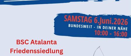 Österreichischer Bogensporttag. Kostenloses Schnuppern mit Profis. Samstag, 6. Juni 2026, 10:00-16:00, Bundesweit. BSC Atalanta Friedenssiedlung in 2563 Pottenstein. QR-Code.