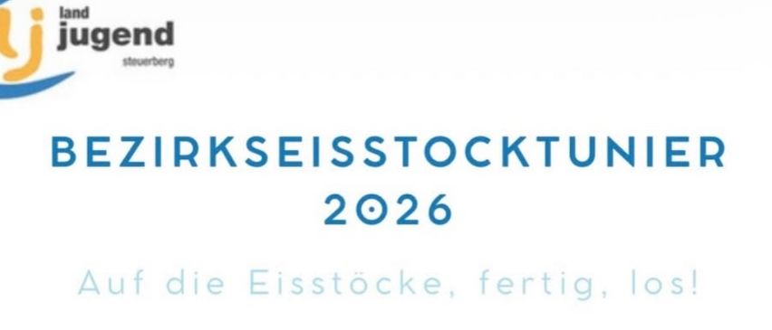 Ein Flyer für den Bezirkseisstock-Tuning-Event 2026 am Samstag, 24.01.2026. Die Veranstaltung findet in der Eisarena Eden statt, Beginn um 8:00 Uhr. Die Anmeldung ist bis 7:30 Uhr offen. Der Eintrittspreis beträgt 80 Euro, inkl. Essen und Getränke.