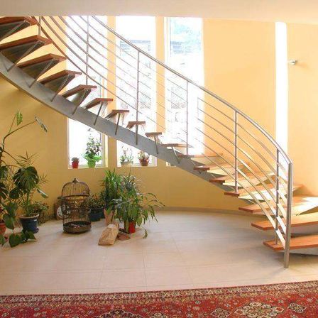 Bild enthält, Architecture, Building, House, Housing, Staircase, Plant, Indoors, Living Room, Room, Foyer