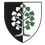 Marktgemeinde Ladendorf-Logo. Ein heraldischer Schild mit schwarzem und weißem Hintergrund ist in zwei Abschnitte unterteilt. Der linke Abschnitt zeigt einen weißen Baum mit Blättern. Der rechte Abschnitt zeigt einen grünen Baum mit Blättern.