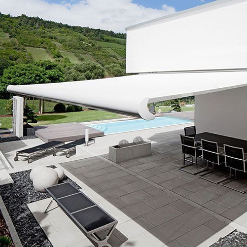 Bild enthält, House, Housing, Villa, Pool, Water, Couch, Chair, Plant, Canopy