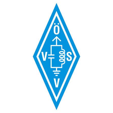 Ein blaues Diamant-Logo mit einem elektrischen Symbol im Inneren, das die Buchstaben 'V' und 'S' mit einem nach oben zeigenden Pfeil enthält.