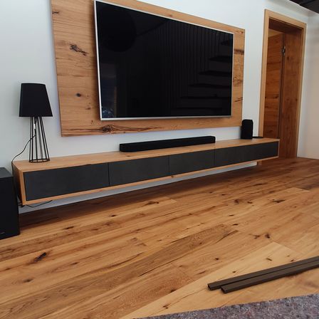 Interior Design, Wood, Floor, Flooring, Screen, Computer Hardware, Monitor, Hardwood, TV, Living Room