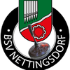 Das Emblem hat einen schwarzen Hintergrund mit einem kreisförmigen Design. Es enthält ein Musikinstrument, eine Stimmgabel und ein Zahnrad. Die Worte 'BSV Wettingsdorf' sind in Weiß geschrieben.