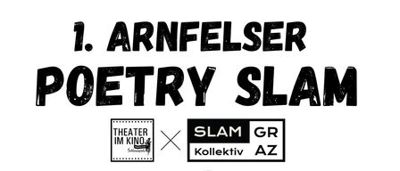 Plakat für eine Poetry-Slam-Veranstaltung mit Dalibor Markovic und Samira Patrichani. Die Veranstaltung wird von Agnes Maier moderiert und beginnt um 19:00 Uhr am 18. September. Das Plakat enthält ein Mikrofon und eine stilisierte Illustration.