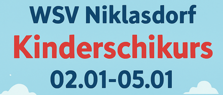 Illustration eines Kindes beim Skifahren mit den Daten 02.01-05.01 über dem Kind.