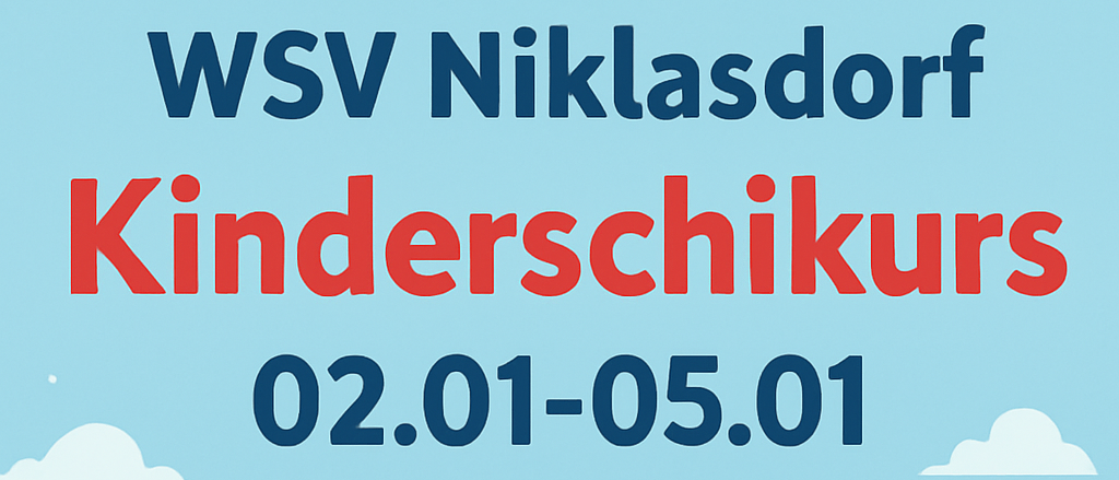 Illustration eines Kindes beim Skifahren mit den Daten 02.01-05.01 über dem Kind.