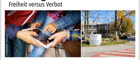 Plakat für eine Gemeinschaftsveranstaltung am 5. März 2026, die sich mit Kindern in der digitalen Welt befasst und dabei den Schwerpunkt auf Freiheit versus Einschränkungen legt. Die Veranstaltung wird Diskussionen über Smartphone-Nutzung, soziale Medien und elterliche Bedenken beinhalten.