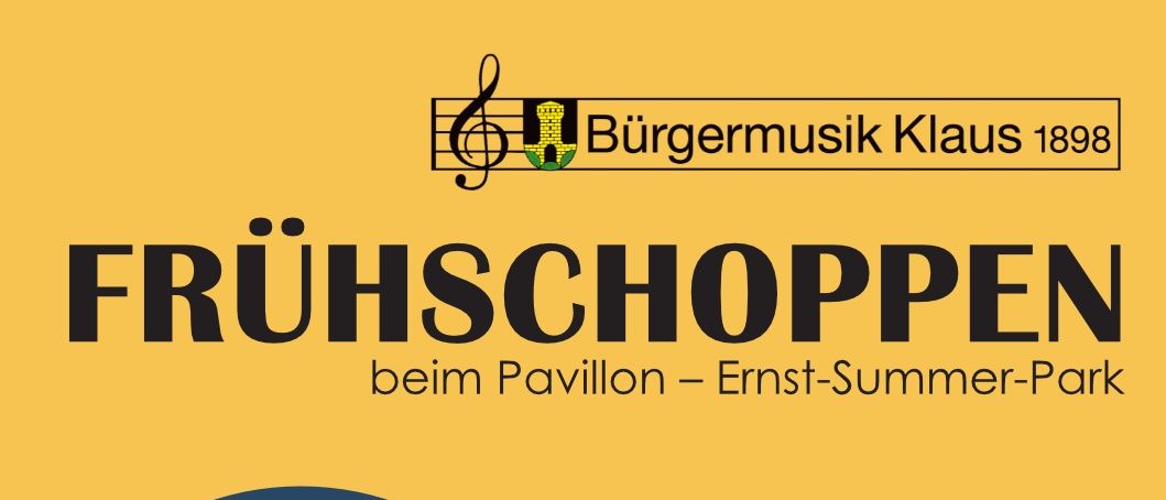 Plakat mit zwei Personen in traditionellen Kostümen, die Getränke halten, eng beieinander stehen, mit einem blauen Kreis um sie herum. Datum: 19. Juni 2025, Zeit: 11:00 Uhr.