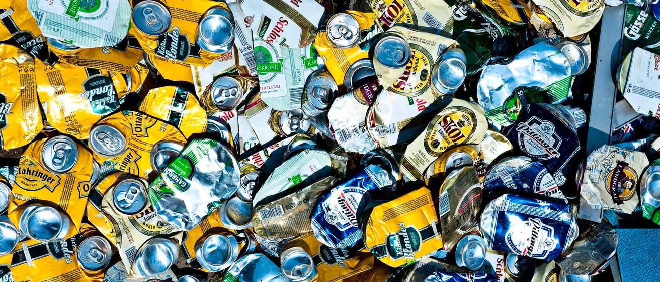 Garbage, Trash, Can, Tin, Alcohol, Beer, Beverage, Tape