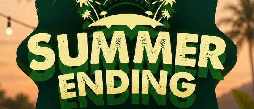 Ein Plakat für die Summer Ending Veranstaltung am Samstag, 29. August 2026, im Freibad Leutschach. Der Eintritt kostet 6 Euro, und es beginnt um 20:00 Uhr.