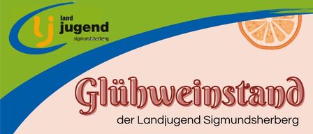 Plakat für die Veranstaltung Gluhweinstand am 20. Dezember 2025 um 18:00 Uhr im Kainreith FF-Haus. Zeigt ein Getränk mit Zitronenscheibe und Zimtstange. Der Text lautet 'Wir freuen uns auf euren Besuch!' mit einem Weihnachtszug und einem Wohltätigkeitsabzeichen.