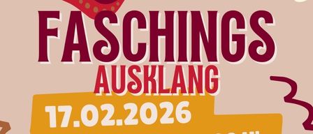 Poster for Faschings Ausklang event on 17.02.2026 at 14:00, featuring Duo Highlight, at Kulturheim Wendorf.
