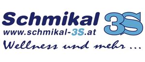 Das Bild zeigt das Logo für schmikal-3s.at, mit dem Text 'schmikal 3' in Blau und 'schmikal-3s.at' darunter, vor weißem Hintergrund.