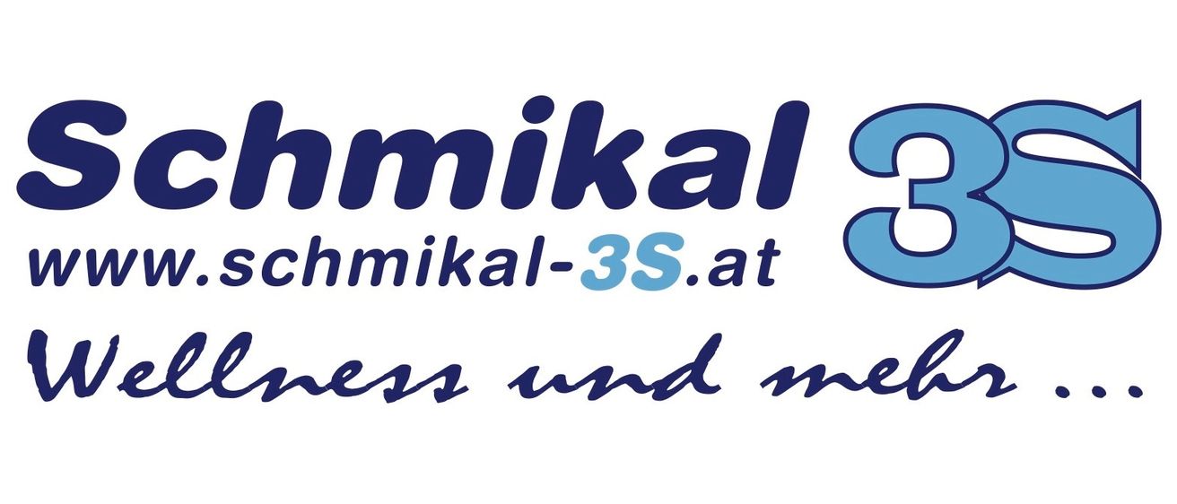 Das Bild zeigt das Logo für schmikal-3s.at, mit dem Text 'schmikal 3' in Blau und 'schmikal-3s.at' darunter, vor weißem Hintergrund.