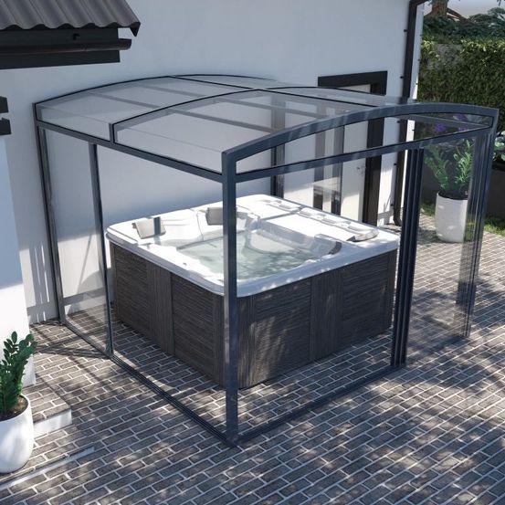 Schwimmbadüberdachung Hedone