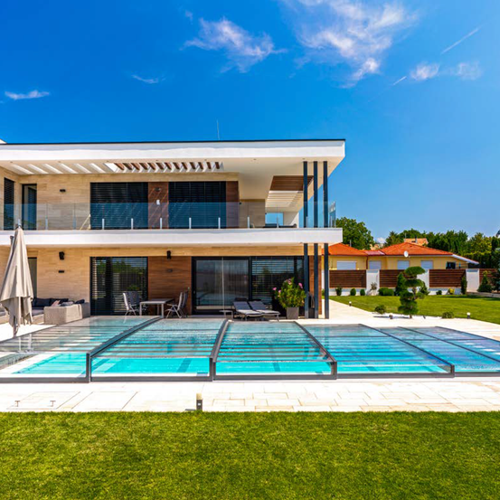 Schwimmbadüberdachung Horizon