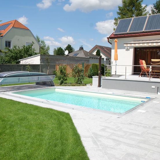 Schwimmbad Folie sand