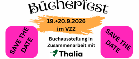 Buchausstellung in Zusammenarbeit mit Thalia. Speichern Sie das Datum. Samstag ab 15:00 Uhr. Lesung mit Rene Anour um 18:00 Uhr, freier Eintritt. Sonntag um 13:00 Uhr. Kindernachmittag um 15:00 Uhr mit Lena Raubaum für Kinder und Eltern.