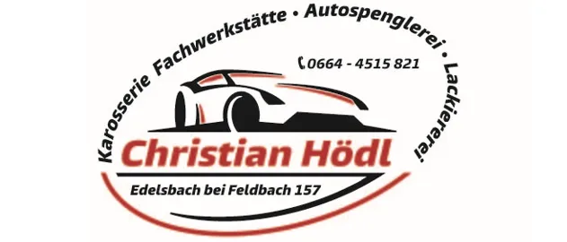 Logo von Christian Hodl, einer Karosserie- und Autolackierfachwerkstatt in Edelsbach bei Feldbach 157. Kontaktnummer 0664-4515821.