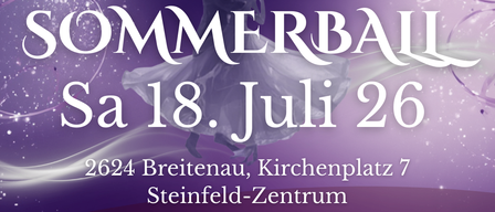 Erleben Sie am 18. Juli 2026 den Sommerball im Steinfeld-Zentrum. Silvana und Freunde spielen Live-Musik. Der Eintritt kostet 27 € und beginnt um 19:30 Uhr. Tickets erhältlich unter manaevents.at.