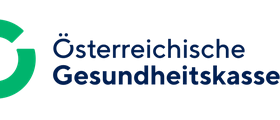 Das Bild zeigt das Logo der Osterreichischen Gesundheitskasse, mit einem grunen Kreis und einem 'G' darin, darunter steht der Text 'Osterreichische Gesundheitskasse'.
