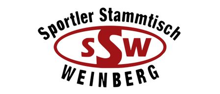 Das Logo für 'Stammler Stammtisch Weinberg', mit roten Buchstaben 'SW' in einem roten Kreis.