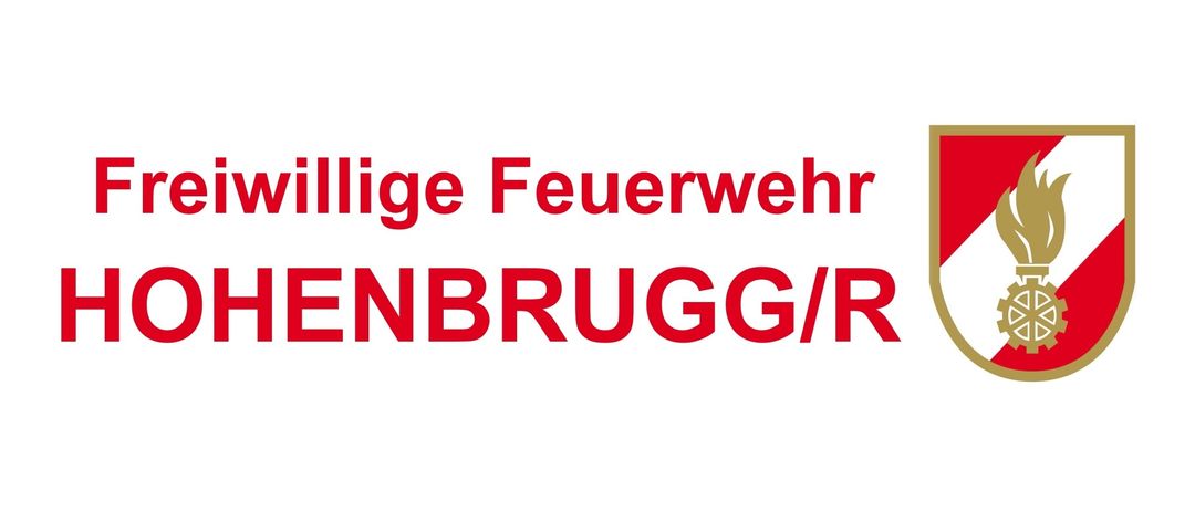 Ein weißer Hintergrund mit rotem Text, der 'lige Feuerwehr ENBRUGG/R' lautet. Der Text ist fett und sieht aus wie ein Logo oder Titel.