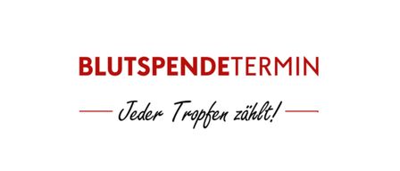 Roter Text auf weißem Hintergrund mit 'UTSPENDETERM' und 'Jeder Tropfen zahllt!'. 'Jeder Tropfen zahllt!' bedeutet auf Englisch 'Every drop counts!'.