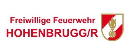 The image shows a red text 'Illige Feuerwehr ENBRUGG/R' on a white background. The word 'Feuerwehr' translates to 'fire department' in English.