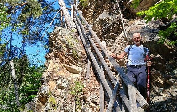 Bild enthält, Hiking, Rock, Vegetation, Wilderness, Path, Rainforest, Tree, Jungle, Woodland, Cliff