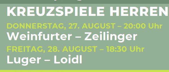 Ein Plakat für Tennisspiele im Jahr 2026 mit einem Tennisball und Schläger, einschließlich Details zum Zeitplan und Ort.