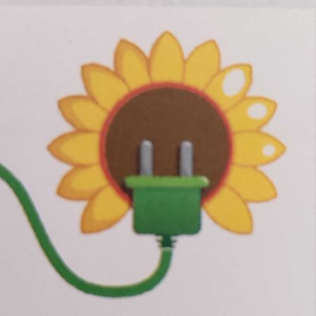 Bild enthält, Business Card, Paper, Text, Flower, Sunflower, Advertisement, Poster