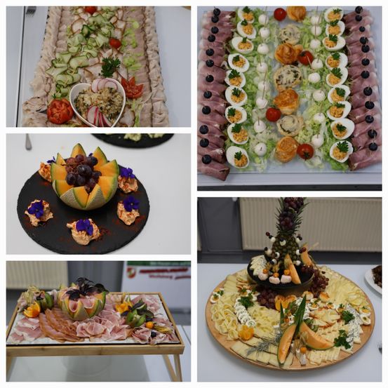 Bild enthält, Meal, Cafeteria, Indoors, Restaurant, Lunch, Dish, Platter, Buffet, Brunch, Food Presentation