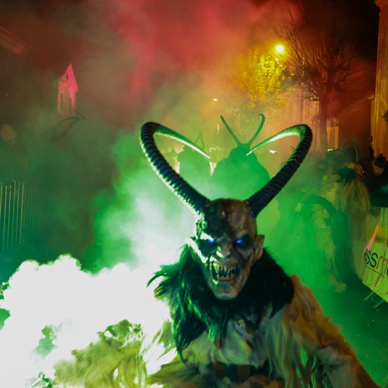 Bild enthält, Costume, Person, Lighting, Face, Photography, Portrait, Urban, Carnival, Crowd, Accessories