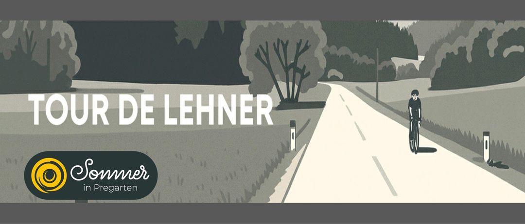 An empty road stretches through a gray landscape with a single tree on the right. The word LEHNER is displayed prominently in the foreground.